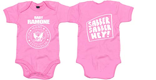 Racker-n-Roll Baby Ramone Pink Bio-Baumwolle Baby-Body Fuchsia, Größe 62 von Racker-n-Roll