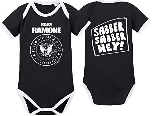 Racker-n-Roll Baby Ramone Ringer Body Bio-Baumwolle von Racker-n-Roll