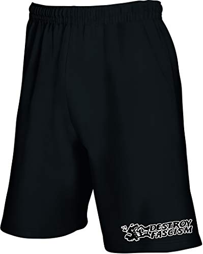 Racker-n-Roll Destroy Fascism Jam Short Black, schwarz von Racker-n-Roll