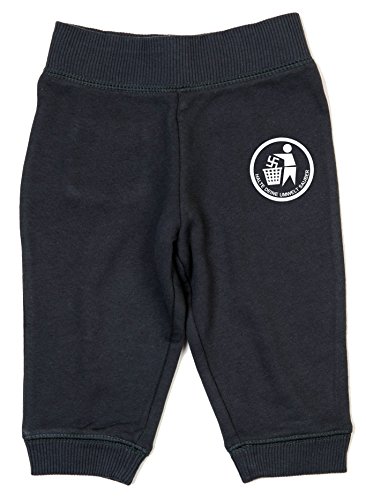 Racker-n-Roll Halte Deine Umwelt SAUBER Baby Sweatpants Black von Racker-n-Roll
