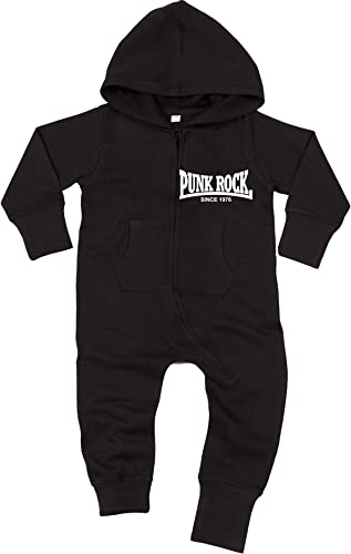 Racker-n-Roll Punkrock Since 1976 Baby All-in-one Sweatsuit Black von Racker-n-Roll