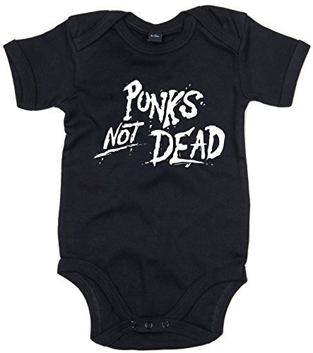 Racker-n-Roll Punks NOT Dead Baby Body Black von Racker-n-Roll