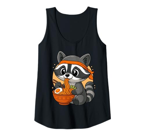 Damen Kawaii Racoon Eating Ramen Grafik Japanischer Waschbär Grafik Tank Top Damen Kawaii Racoon Eating Ramen Grafik Japanischer Waschbär Grafik Tank Top von Racoon Eating Ramen Funny Japanese Kawaii Design