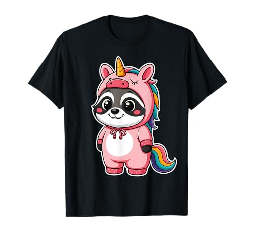Kawaii Waschbär im Einhorn Kostüm für Mädchen Kinder Einhorn T-Shirt Kawaii Waschbär im Einhorn Kostüm für Mädchen Kinder Einhorn T-Shirt von Racoon In Unicorn Costume Kawaii Design