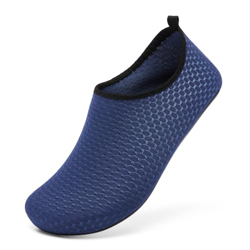 Racqua Wasserschuhe Badeschuhe Herren Schwimmschuhe Damen Dusch- & Badeschuhe Für Herren Strandschuhe Frauen Barfuss Schnelltrocken Wasserschuhe Aquaschuhe Blau 36-37 von Racqua