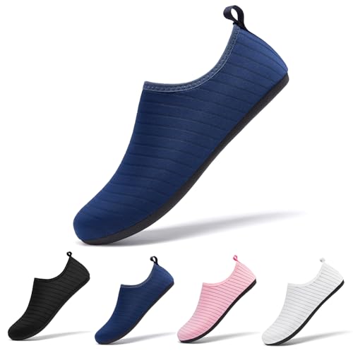 Racqua Wasserschuhe Badeschuhe Herren Strandschuhe Damen Atmungsaktiv Schwimmschuhe Frauen Leichtes Gewicht Quick-Dry Wasserschuhe Für Meer Navy EU44/45 Racqua Wasserschuhe Badeschuhe Herren Strandschuhe Damen Atmungsaktiv Schwimmschuhe Frauen Leichtes Gewicht Quick-Dry Wasserschuhe Für Meer Navy EU44/45 von Racqua