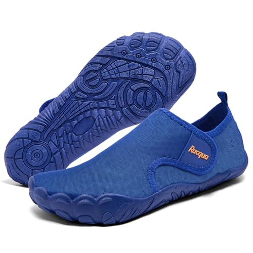 Racqua Wasserschuhe Damen Badeschuhe Herren Schwimmschuhe Herren Strandschuhe Damen Schnell Trocken Aquaschuhe Blau 46 von Racqua