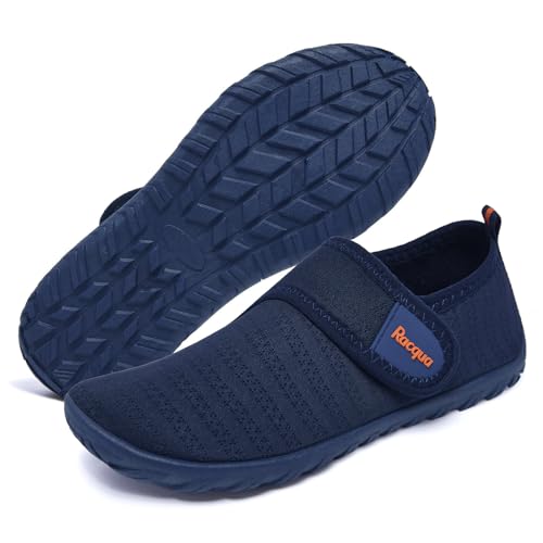 Racqua Wasserschuhe Kinder Badeschuhe Kinder Badeschuhe Mädchen Badeschuhe Jungen Aquaschuhe Kinder Wasserschuhe Mädchen Blau/Orange 29 von Racqua