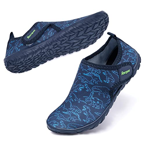 Racqua Wasserschuhe Kinder Strandschuhe Kinder Badeschuhe Mädchen Badeschuhe Jungen Wasserschuhe Mädchen Aquaschuhe Dinosaurier 36 von Racqua