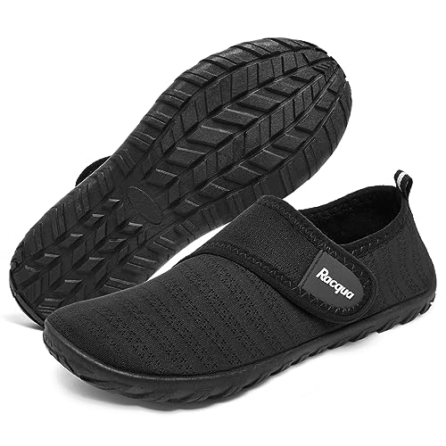 Racqua Wasserschuhe Kinder Strandschuhe Badeschuhe Mädchen Badeschuhe Jungen Wasserschuhe Mädchen Aquaschuhe Schwarz 28 EU von Racqua