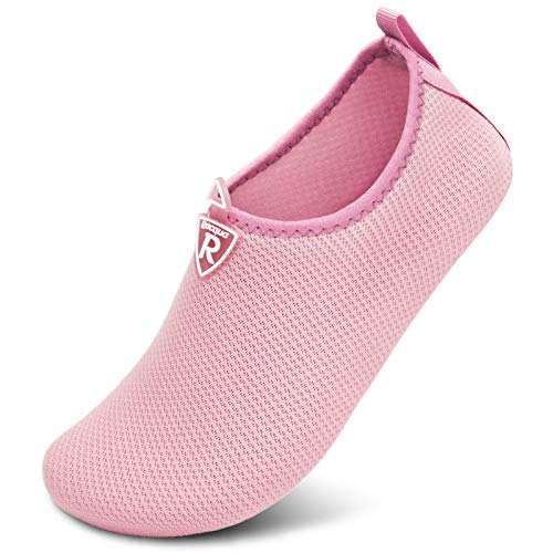 Racqua Wasserschuhe für Männer und Frauen, Barfuß, Strand, Schwimmschuhe, schnell trocknende Aqua-Yoga-Socken für Pool, Reisen, Kajakfahren, Fluss Grau 36-37 von Racqua