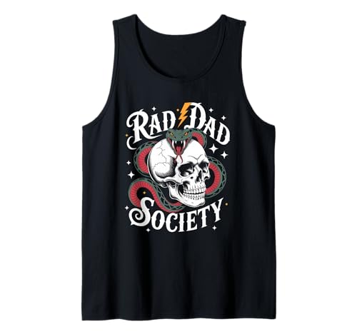 Herren Rad Dad Society Skull Snake Graphic Father für coole Papas Tank Top Herren Rad Dad Society Skull Snake Graphic Father für coole Papas Tank Top von Rad Dad Skull Snake Design for Cool Dads