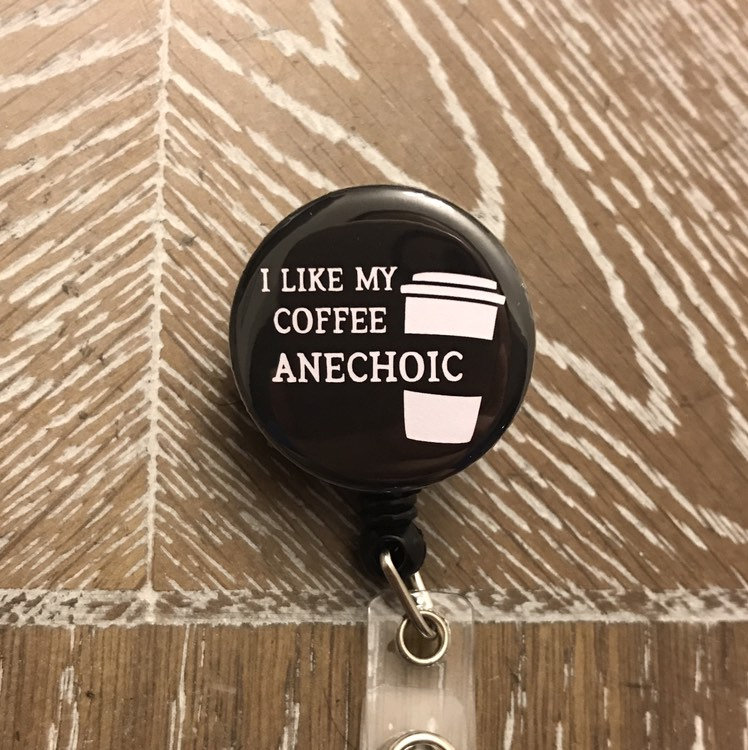 Heiße Tasse I Like My Coffee Hyperechoic, Hypoechoic, Oder Anechoic Badge Reel, Ultraschall Humor, Sonographie, Geschenk, Nicht-Script Schrift von RadFlair