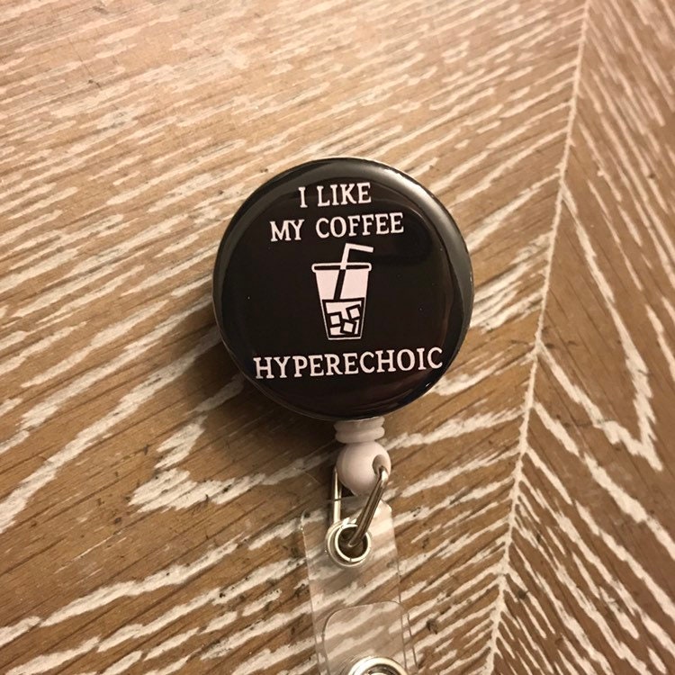 Iced I Like My Coffee Hyperechoic Badge Reel, Iced Kaffeetasse, Ultraschall Humor, Sonographie, Geschenk Iced I Like My Coffee Hyperechoic Badge Reel, Iced Kaffeetasse, Ultraschall Humor, Sonographie, Geschenk von RadFlair