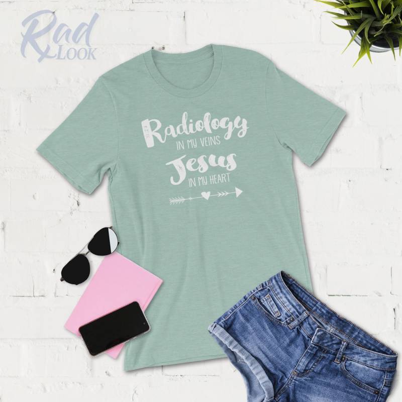 Radiologie in Meinen Venen Jesus Meinem Herzen, Shirt - Radigraph Radiologe Geschenk Christian Radiographie, Technologe von RadLook