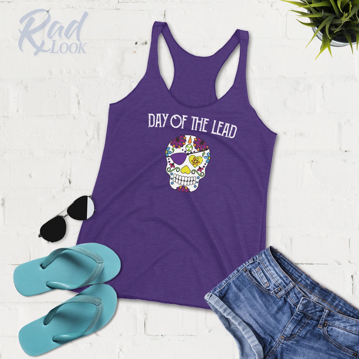 Tag Der Blei Racerback Tank Top - Radiologie Halloween Tech Shirt Röntgen-student Rad Radiologe X-Ray Schädel Tag Der Blei Racerback Tank Top - Radiologie Halloween Tech Shirt Röntgen-student Rad Radiologe X-Ray Schädel von RadLook