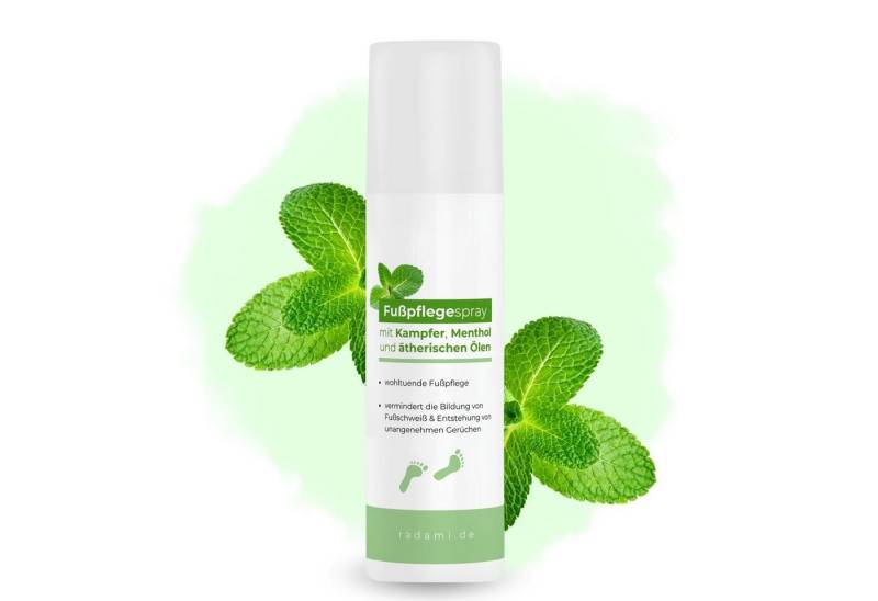 Radami Fußspray Fußspray Fußpflegespray Fußdeo bei Fußgeruch 150ml von Radami