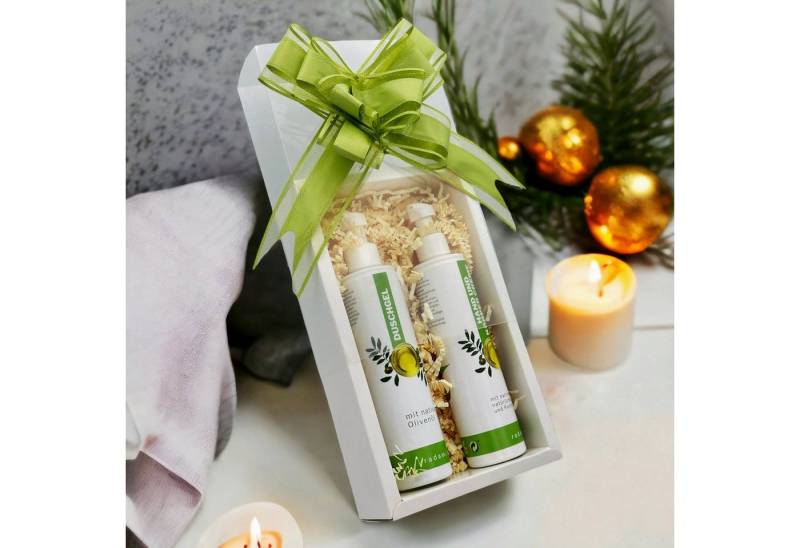 Radami Hautpflege-Set Geschenkbox/Set Pflegeset mit nativem Olivenöl Körpercreme/Duschgel von Radami