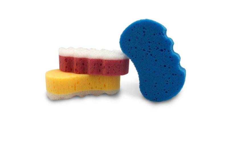 Radami Massageschwamm 3 x Massageschwamm Duschschwamm Körperpeeling von Radami