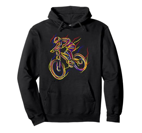 Radfahrer Downhill MTB Mountainbike Rad Herren Geschenkidee Pullover Hoodie von Radfahren Mountainbiken Fahrrad Outfit Damen radln
