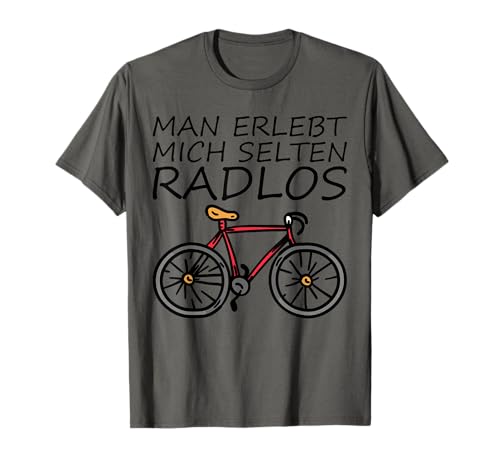 Radfahren & Fahrrad - Radfahrer Design T-Shirt für Herren, Grau, Klein, Halbarm, Sportliches Radfahrer-T-Shirt von Radfahren & Fahrrad - Radfahrer Design