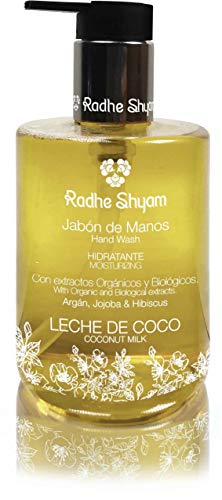 Radhe Handseife Flasche 300 cc Kokosmilch Verpackung 330 cc 300 ml von RADHE SHYAM