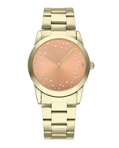 Radiant - Fiji Kollektion - Analog Quarzuhr. Armbanduhr für Frauen. Armbanduhr mit silberner Zifferblatt und Edelstahlarmband. Größe 36mm. 3ATM. von Radiant