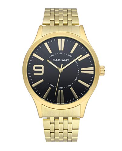 Radiant - Master Collection - Analog- und Automatikuhr. Herrenarmbanduhr. Armbanduhr aus vergoldetem Stahl und Gehäuse in derselben Farbe. 5 ATM. 44mm. von Radiant
