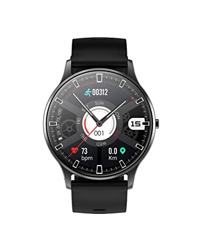 Radiant - Miami Black Collection - Smartwatch mit Pulsmesser, Blutdruckmessgerät, Schlafmonitor und digitaler Aktivitätsarmbandfunktion. Für Männer und Frauen. Kompatibel mit Android iOS. von Radiant