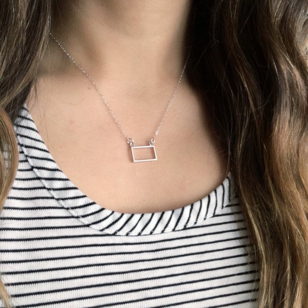 Offene Rechteck Halskette von RadiantLightHolistic