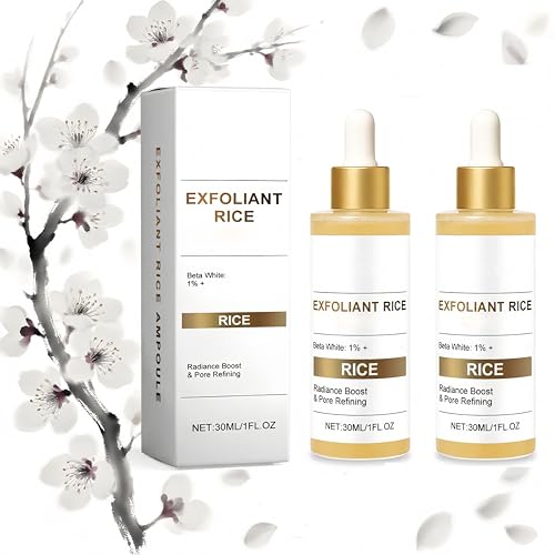 Anti-Aging Gesichtsserum mit Hyaluronsäure und Reis-Extrakt - Spendet intensive Feuchtigkeit, strafft und beruhigt die Haut - Für Frauen jeden Alters - Ideales Valentinstagsgeschenk (60ml, 2pc) von RadiantRe