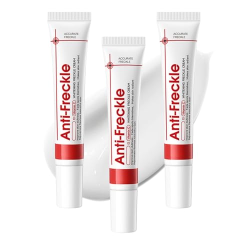 Anti Freckle Aufhellungscreme, Pigmentflecken Entferner Gesicht, Gesichtscreme Damen zur und Faltenreduzierung, Anti Aging Gesichtscreme für Frauen, Hellt Die Haut Auf (3PC, 60g) von RadiantRe
