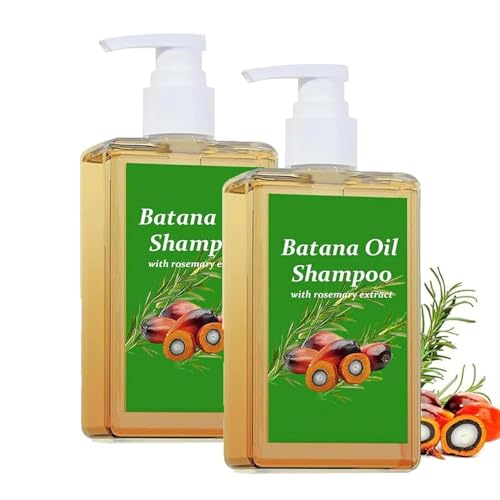 Batana-Öl-Shampoo,Batana-Shampoo mit Rosmarinextrakt,natürliches kaltgepresstes Batana-Öl für dünner werdendes Haar bei Haarausfall bei Frauen und Männern,Haarverdichtungsprodukt zur Haarpflege (2pc) Batana-Öl-Shampoo,Batana-Shampoo mit Rosmarinextrakt,natürliches kaltgepresstes Batana-Öl für dünner werdendes Haar bei Haarausfall bei Frauen und Männern,Haarverdichtungsprodukt zur Haarpflege (2pc) von RadiantRe