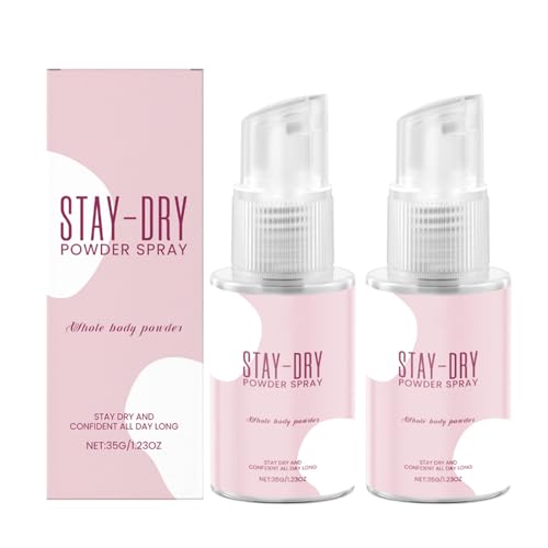 Body Dusting Powder Spray for Women, Fresh & Comfortable Talc-Free Deodorant | Against Inner Thigh Chafing & Foot Irritation | Vegan, 24h Freshness, for Sensitive Skin (2) von RadiantRe