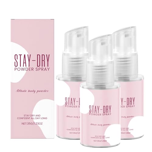 Body Dusting Powder Spray for Women, Fresh & Comfortable Talc-Free Deodorant | Against Inner Thigh Chafing & Foot Irritation | Vegan, 24h Freshness, for Sensitive Skin (3) von RadiantRe