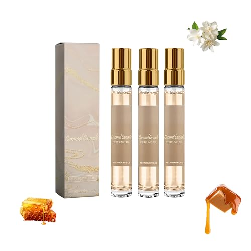 Leicht duftendes Karamellparfüm, Pheromonparfüm,Karamellhonig-Parfüm-Elegantes und Lang anhaltendes Aroma, reichhaltig und exquisites sensorisches Erlebnis-universell (30ml, 3pc) von RadiantRe
