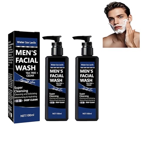 Reinigungsmilch Gesicht FüR MäNner,2-In-1 Cleanser Gesicht,Anti-Akne-Gesichtsreinigung,Tiefenreinigend und Entspannend, Geeignet für die tägliche Pflege und Verbesserung des Hautbilde (2) von RadiantRe