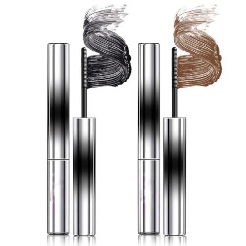 Wimperntusche Eye Mascara für Volumen & Länge - Wasserfeste Eisen Stab Mascara, Schmutzfest & Abriebfest, Wimpern Curling Effekt, Täglicher Natürlicher Look für Augen, Lang anhaltend (Set) von RadiantRe
