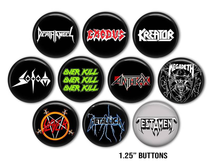 Thrash Metal Pins, Thrashcore Heavy Buttons, Magnete, Einzigartige Sammelbuttons von RadicallyYours