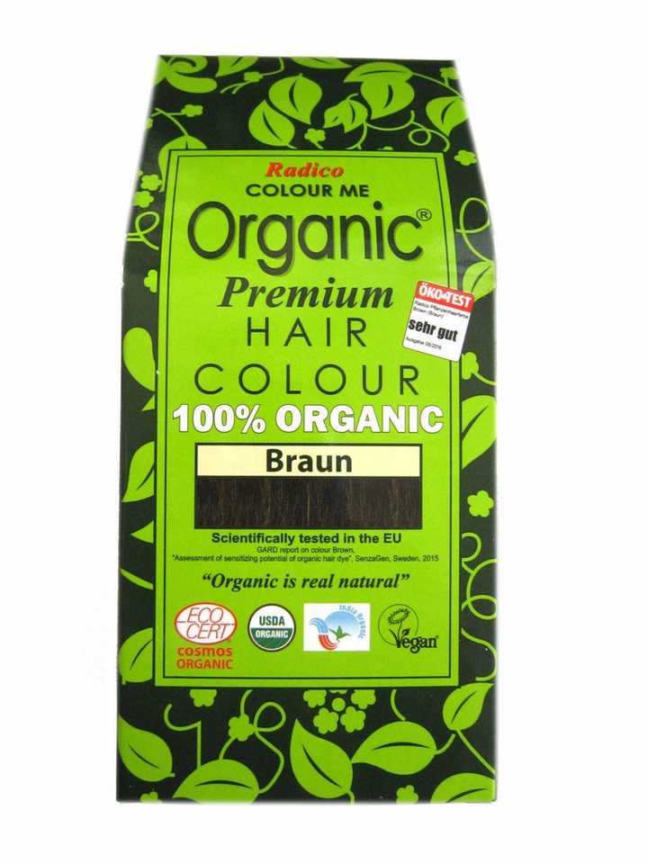 Radico Haarfarbe Radico Colour Me Organic Pflanzenhaarfarbe Braun 100 g von Radico