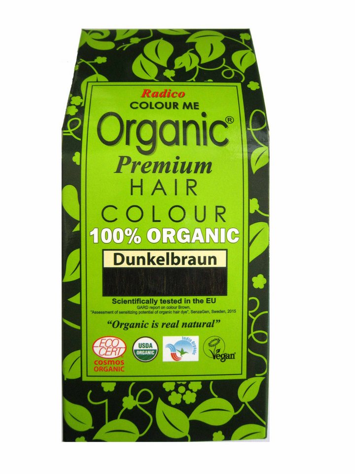 Radico Haarfarbe Radico Colour Me Organic Pflanzenhaarfarbe Dunkelbraun 100 g von Radico