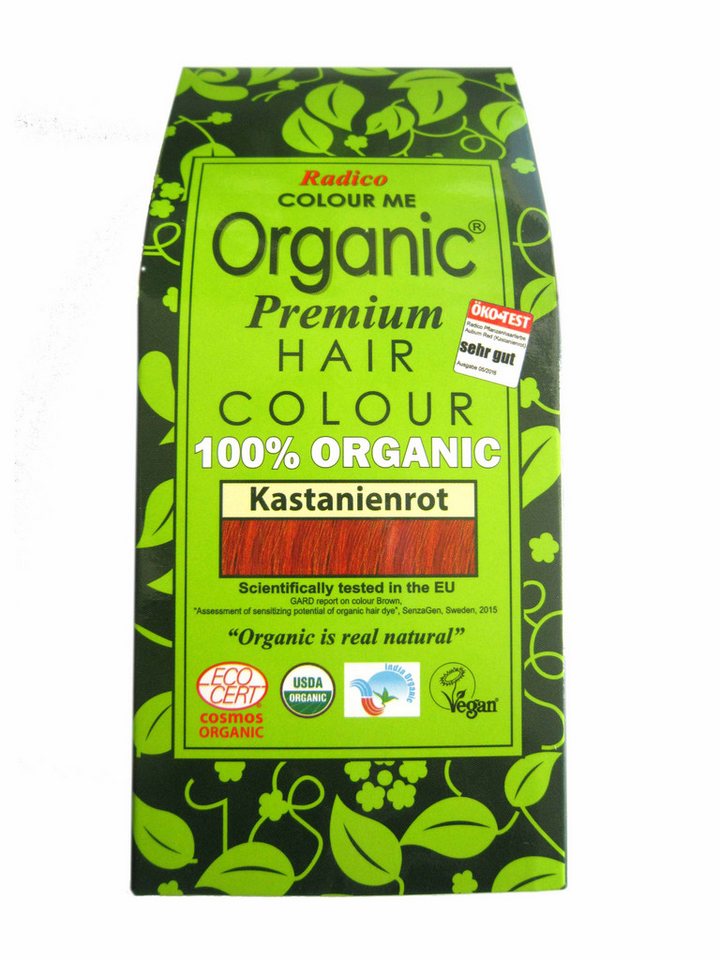 Radico Haarfarbe Radico Colour Me Organic Pflanzenhaarfarbe Kastanienrot 100 g von Radico