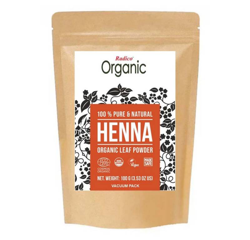 Radico Haarfarbe Haarpflege Kräuterpuder - Henna 100g von Radico