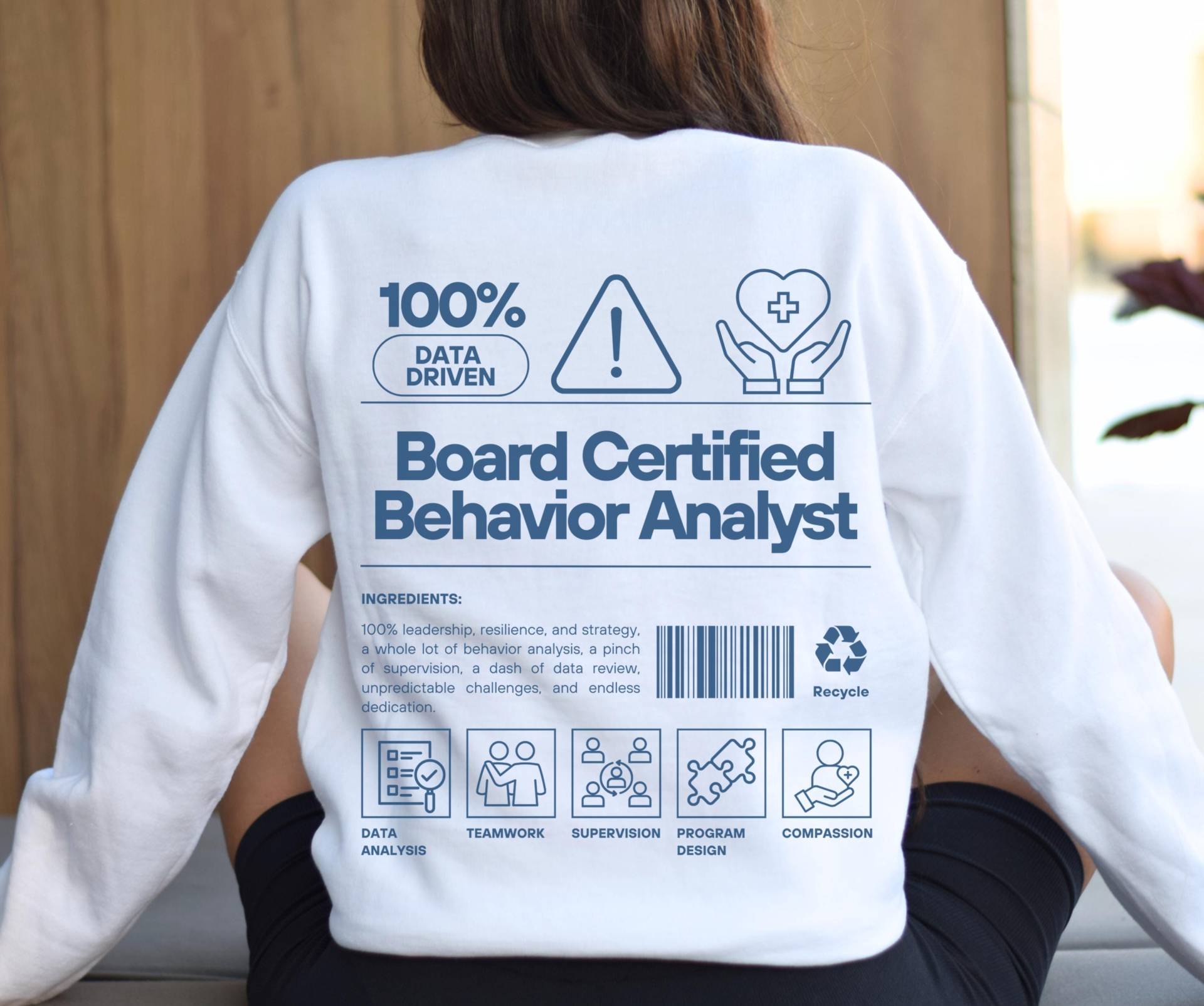 Board Zertifizierter Verhaltensanalytiker Sweatshirt, Bcba Shirt Autismus Bewusstsein Geschenk Für Bcba Gruppe Rbt Aba Sped Lehrer Neurovielfalt von RadientSelfPrints