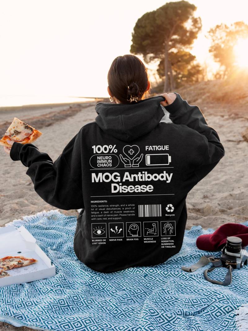 Mogad Awareness Hoodie, Mogad Krieger Geschenk Für Support Team Mog Antibody Disease Shirt Flare Ups Spoonie Invisible Illness Warrior von RadientSelfPrints
