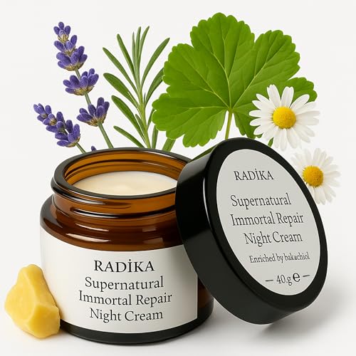 Radika Aromatherapy 40g | Nachtcreme | Gesichtscreme | Anti-Aging | Gesichtscreme für Damen & Herren | Feuchtigkeitsspendend & Revitalisierend von Radika Aromatherapy