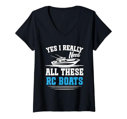 Damen RC Captain Ferngesteuerte Bootstour benötigt alle RC-Boote T-Shirt mit V-Ausschnitt Damen RC Captain Ferngesteuerte Bootstour benötigt alle RC-Boote T-Shirt mit V-Ausschnitt von Radio Controlled Boat Costume For RC Boat Captain