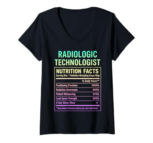 Damen Lustiger Radiologischer Techniker T-Shirt mit V-Ausschnitt Damen Lustiger Radiologischer Techniker T-Shirt mit V-Ausschnitt von Radiologic Technologists Tees & Gifts