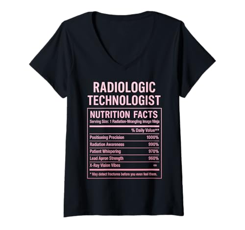 Damen Lustiger Radiologischer Techniker T-Shirt mit V-Ausschnitt Damen Lustiger Radiologischer Techniker T-Shirt mit V-Ausschnitt von Radiologic Technologists Tees & Gifts