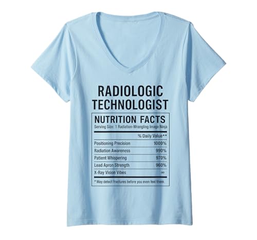Damen Lustiger Radiologischer Techniker T-Shirt mit V-Ausschnitt Damen Lustiger Radiologischer Techniker T-Shirt mit V-Ausschnitt von Radiologic Technologists Tees & Gifts